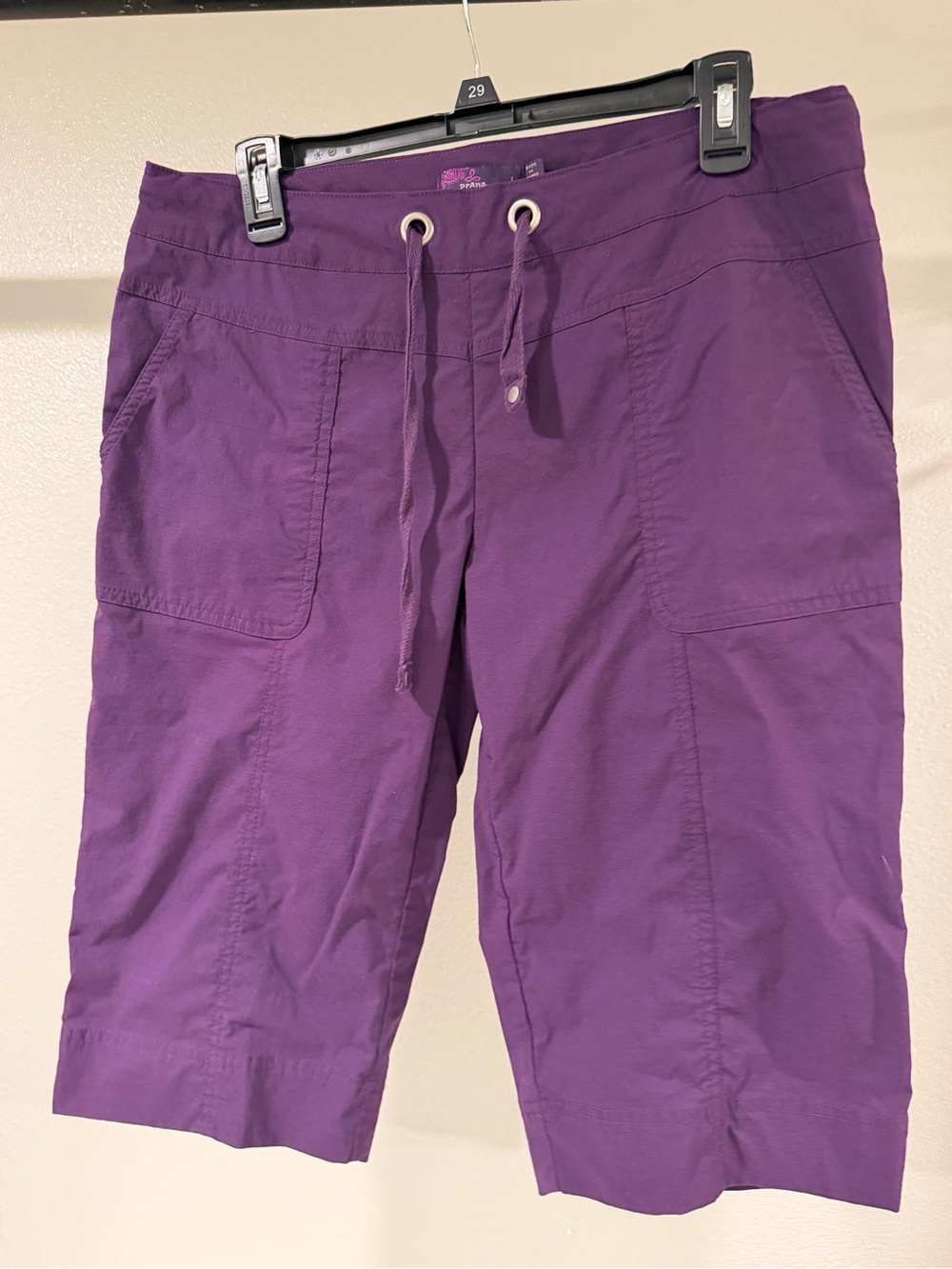 Prana Women’s Purple Drawstring Utility Shorts